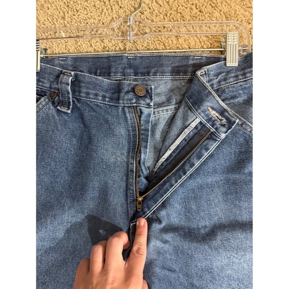 Wrangler Carpenter Jeans Mens Size 34x30 Denim Utility Work Pants Blue - Picture 12 of 12